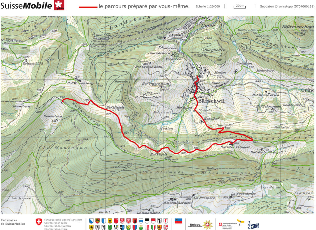 Parcours pédestre balade Jura Bärschwil Retemberg